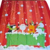 Christmas Shower Curtain Featuring Santa, Snowman, Penguin, And Reindeer In A Tub