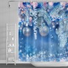 Christmas Snowflakes Winter Holiday Shower Curtain 