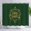 Christmas Tree Bulb Snowflake Waterproof Shower Curtain - Festive Bathroom Decor