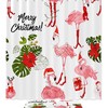 Christmas Unicorn Flamingo Bathroom Set With Waterproof Fabric Shower Curtain