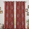 Christopher Peacock Floral Pattern Blackout Window Curtain For Energy Savings