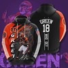 Cincinnati Bearcats Custom 3D Printed Hoodie For Men With Zipper