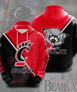Cincinnati Bearcats Custom All Over Print 3D Hoodie With Sport Design