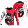 Cincinnati Bearcats Jack Skellington And Zero 3D All Over Print Hoodie