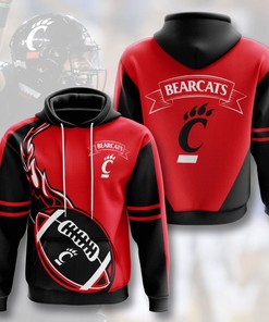 Cincinnati Bearcats Sport All Over Print Hoodie 3D - Be Stylish And Fashionable