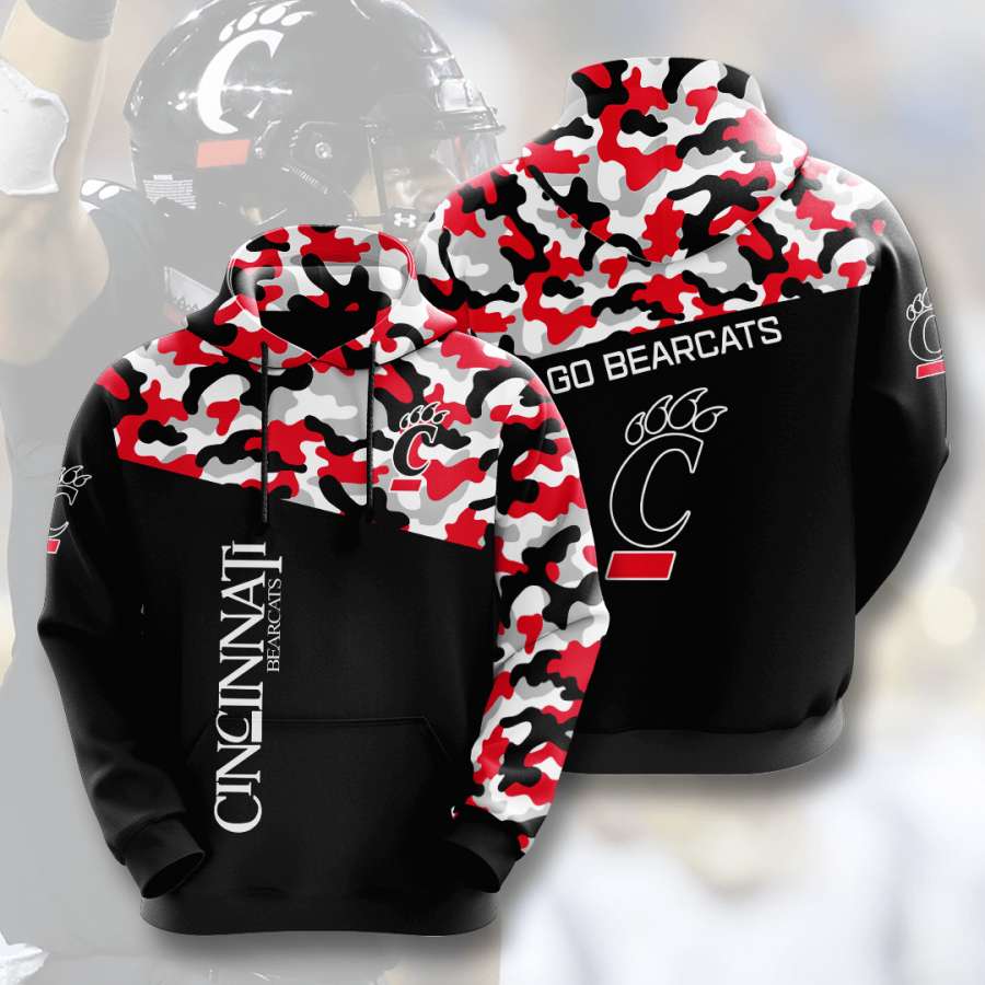 Cincinnati Bearcats Sport All Over Print Hoodie 3D - Elevate Your Game With Style