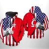 Cincinnati Bearcats U.S. Flag 3D Zip-Up Hoodie For Men With All Over Print