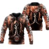Cincinnati Bengals 3D Skull All Over Print Hoodie Background Smoke Gifts For Fans