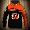 Cincinnati Bengals 3D Skull All Over Print Hoodie For Fans