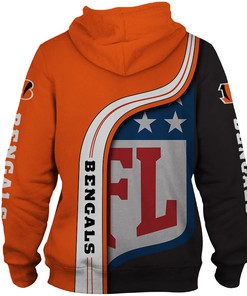 Cincinnati Bengals All Over Print 3D Hoodie Pullover Zip Hoodie - Perfect Gifts For Fans