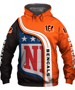 Cincinnati Bengals All Over Print 3D Hoodie Pullover Zip Hoodie - Perfect Gifts For Fans