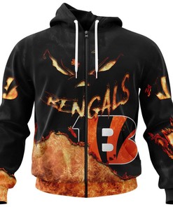 Cincinnati Bengals All Over Print Devil Eyes 3D Hoodie Gift For Fans
