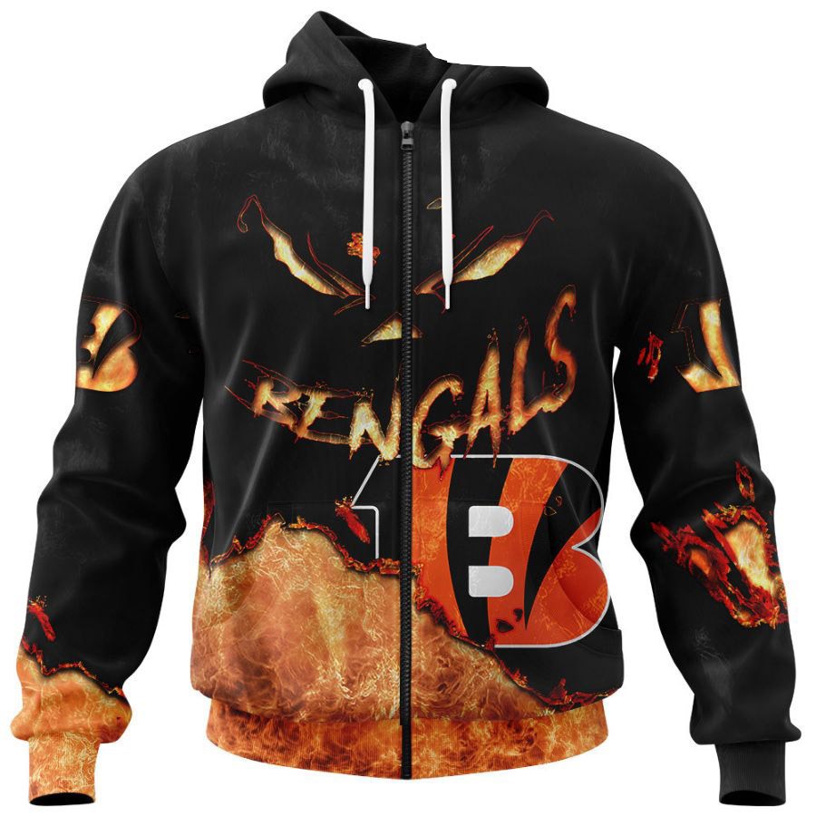 Cincinnati Bengals All Over Print Devil Eyes 3D Hoodie Gift For Fans