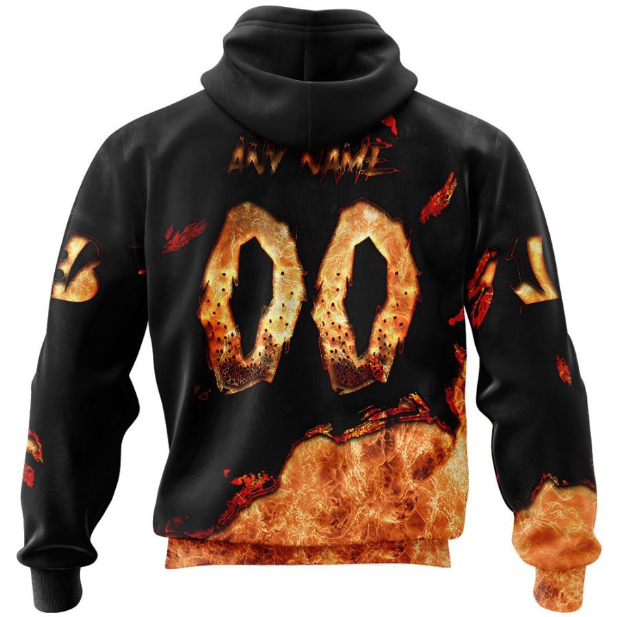 Cincinnati Bengals All Over Print Devil Eyes 3D Hoodie Gift For Fans