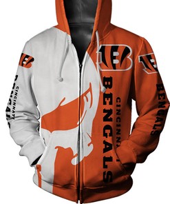 Cincinnati Bengals All Over Print Skull Printed Hoodie Gifts For Fans