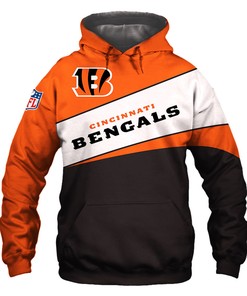 Cincinnati Bengals All Over Print Zip Hoodie