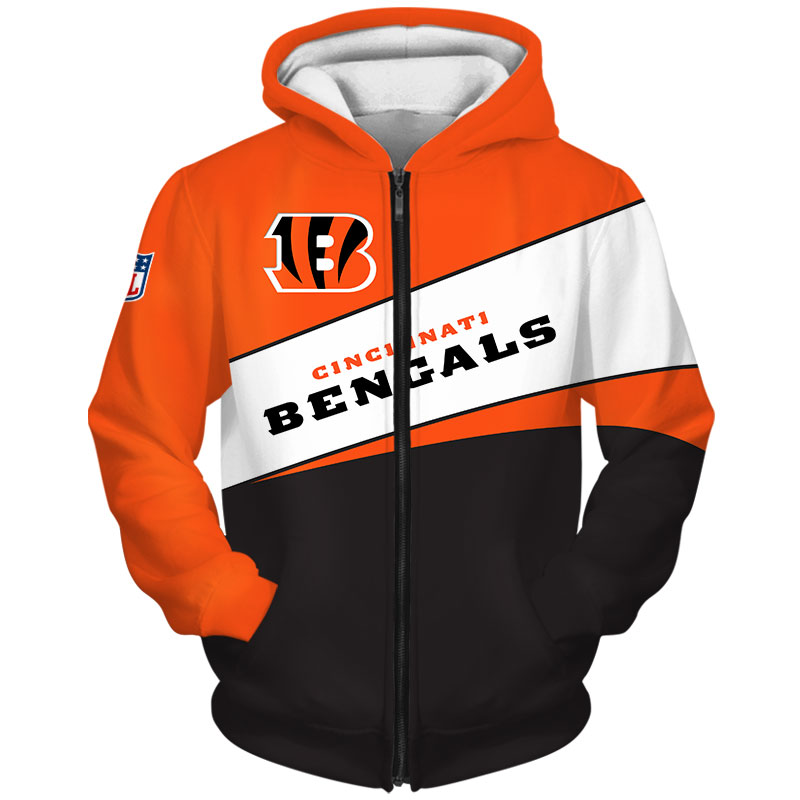 Cincinnati Bengals All Over Print Zip Hoodie