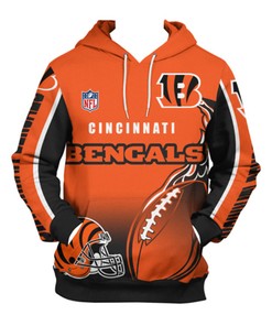Cincinnati Bengals All Over Print Zip Hoodie Cute Flame Balls Graphic Gifts For Fans
