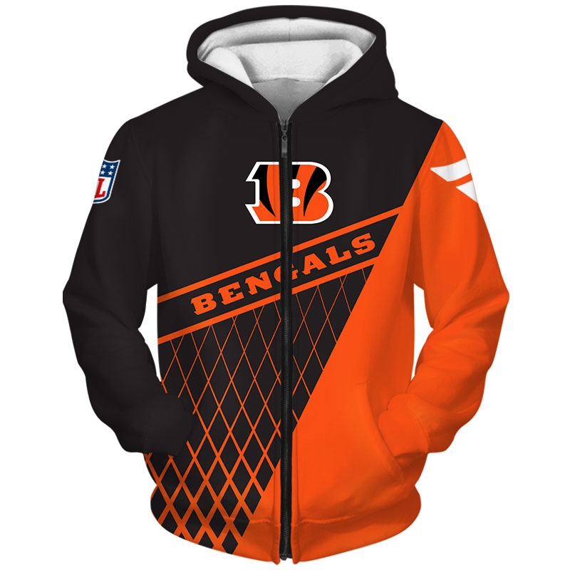 Cincinnati Bengals All Over Print Zip Hoodie Gift For Fan