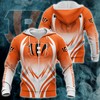Cincinnati Bengals All Over Print Zipper Hoodie Gifts For Fans 