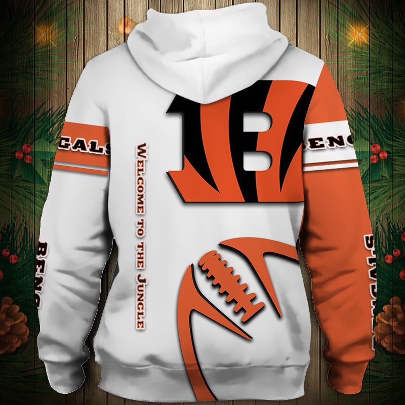 Cincinnati Bengals Graphic Balls All Over Print 3D Zip Hoodie Pullover