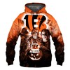 Cincinnati Bengals Halloween Horror Night All Over Print 3D Hoodie Gift For Fans