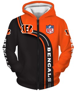 Cincinnati Bengals Highway Letter All Over Print 3D Hoodie Bengals Gifts For Fans