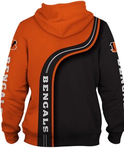 Cincinnati Bengals Highway Letter All Over Print 3D Hoodie Bengals Gifts For Fans