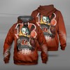 Cincinnati Bengals Joker All Over Print 3D Hoodie Gifts For Fans