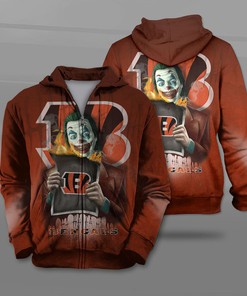 Cincinnati Bengals Joker All Over Print 3D Hoodie Gifts For Fans