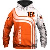 Cincinnati Bengals One Way All Over Print 3D Zip Hoodie