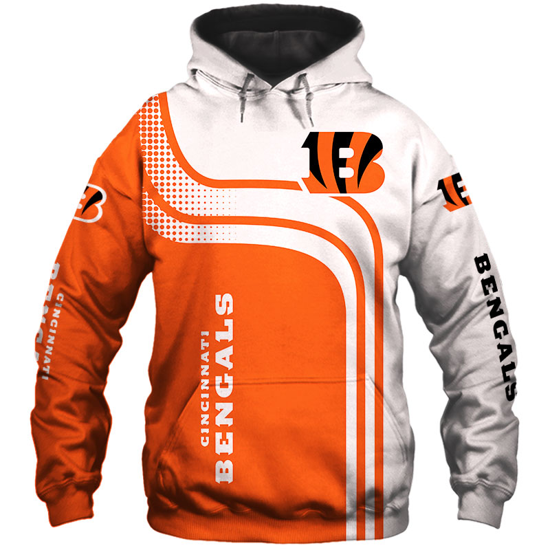 Cincinnati Bengals One Way All Over Print 3D Zip Hoodie