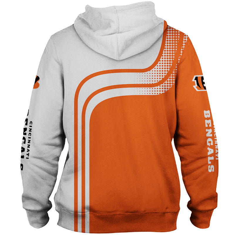 Cincinnati Bengals One Way All Over Print 3D Zip Hoodie
