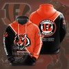Cincinnati Bengals Seal Motifs All Over Print Gifts For Fans Hoodie