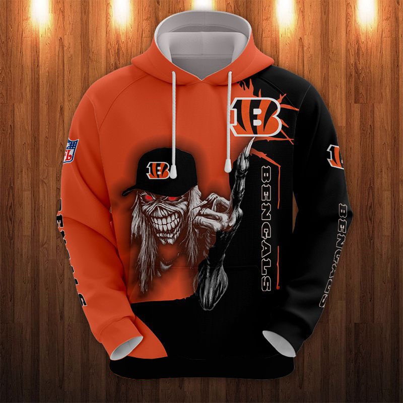 Cincinnati Bengals Ultra Death All Over Print Graphic Gift For Halloween Hoodie