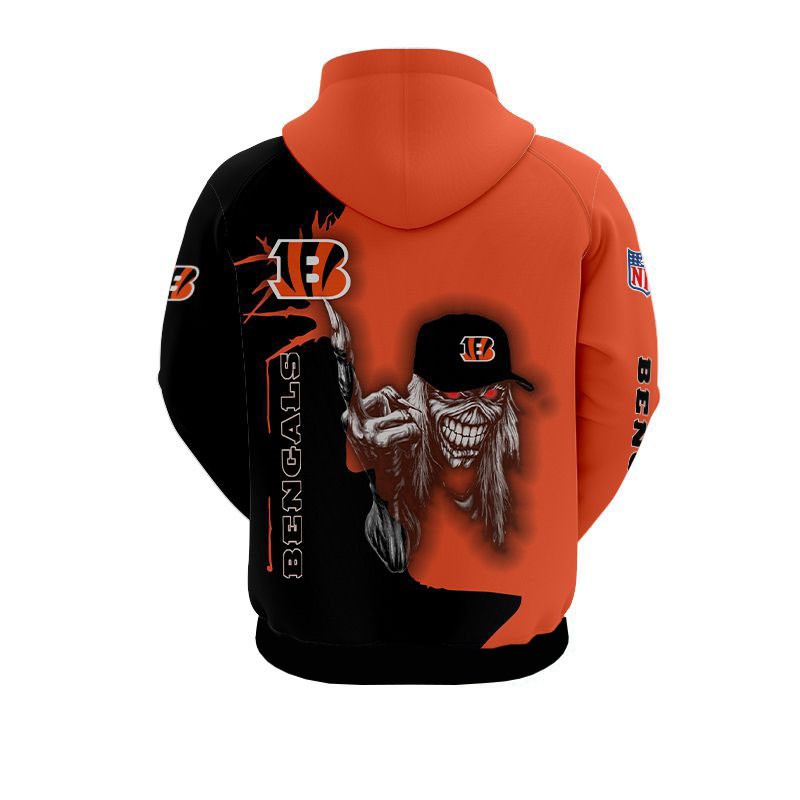 Cincinnati Bengals Ultra Death All Over Print Graphic Gift For Halloween Hoodie