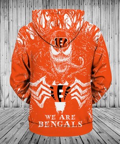 Cincinnati Bengals Venom All Over Print 3D Pullover Hoodie Gifts For Fans