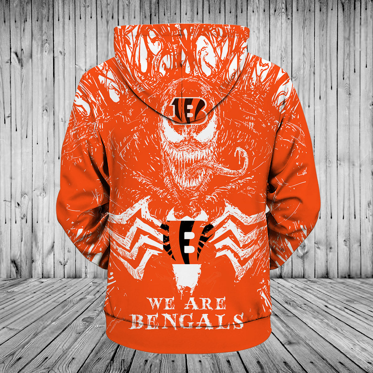 Cincinnati Bengals Venom All Over Print 3D Pullover Hoodie Gifts For Fans