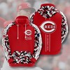 Cincinnati Reds Baseball Zip Hoodie With 3D Design Graphic