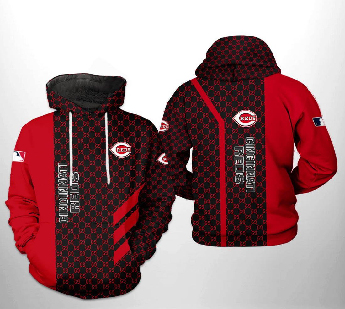 Cincinnati Reds Mlb Classic Baseball 3D All Over Print Hoodie