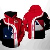 Cincinnati Reds Mlb Team Usa 3D Zip-Up Hoodie With All Over Print