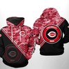 Cincinnati Reds Skull 3D Zip-Up Hoodie For Fans