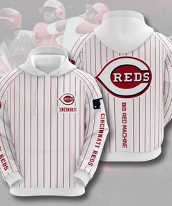 Cincinnati Reds Usa Baseball All Over Print 3D Hoodie