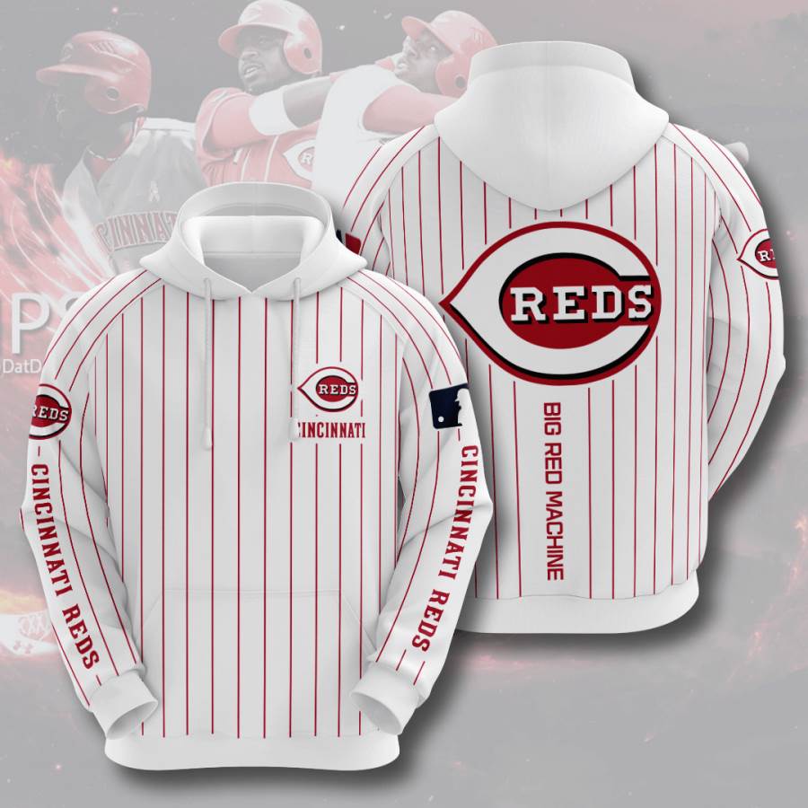 Cincinnati Reds Usa Baseball All Over Print 3D Hoodie
