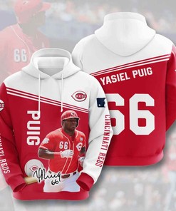 Cincinnati Reds Yasiel Puig Usa Baseball Hoodie With 3D Design