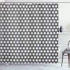 Circular Disc Forms Geometric Pattern Shower Curtain For Modern Bathroom Decor