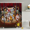 Circus Show Animals Shower Curtain With A Whimsical Cartoon Art