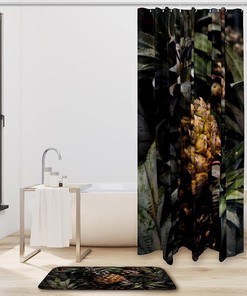 Citrus Fruit Pineapple Shower Curtain with Nutritious Design