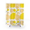 Citrus Fruit Shower Curtain, Lemon Bath Housewarming Decor