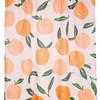 Citrus Orange Fruit Green Botanical Floral Allover Simple Aesthetic Water Repellent Space Shower Curtain